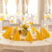 table mariage jaune