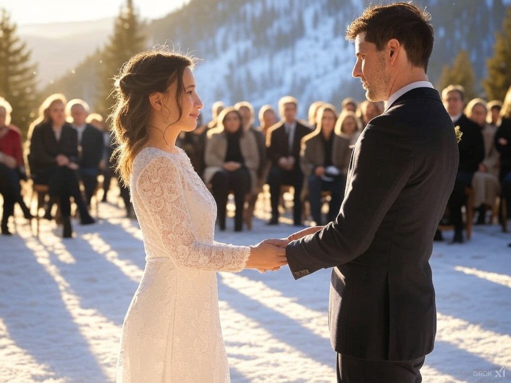 mariage à la montagne