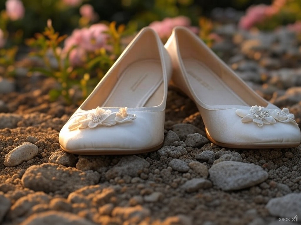 chaussure de la mariée