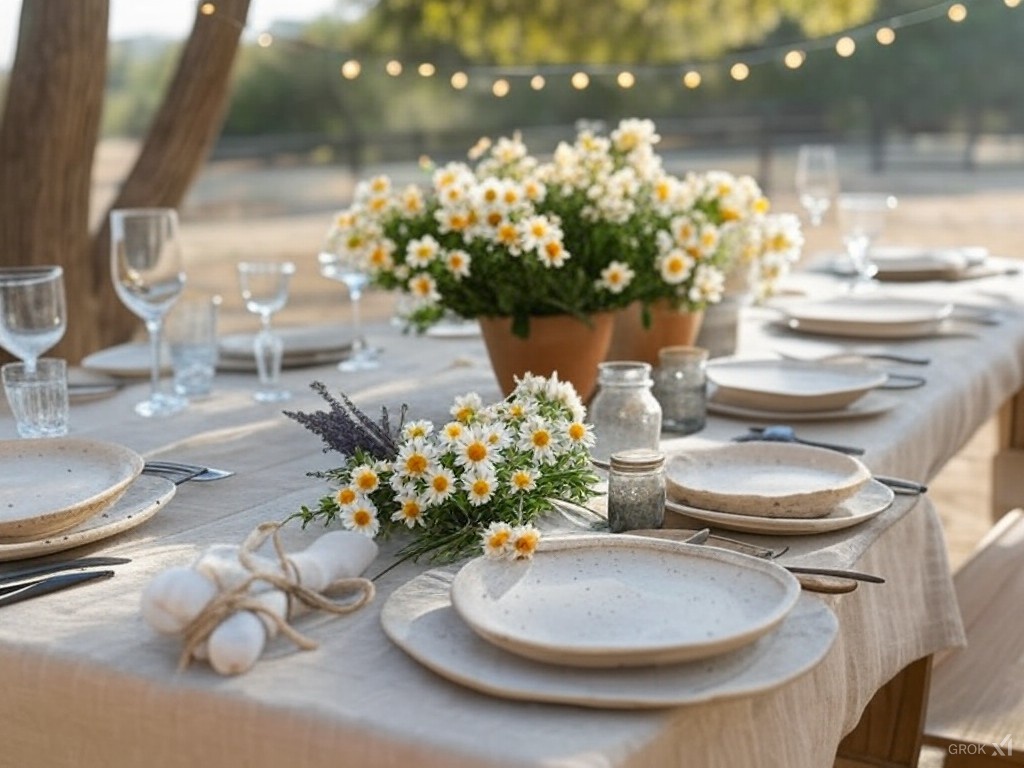 décoration table champêtre