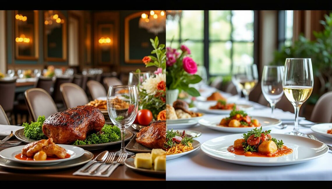 découvrez comment choisir entre un dîner traditionnel ou un menu tendance pour votre repas de mariage, afin de créer une expérience culinaire mémorable pour vos invités.